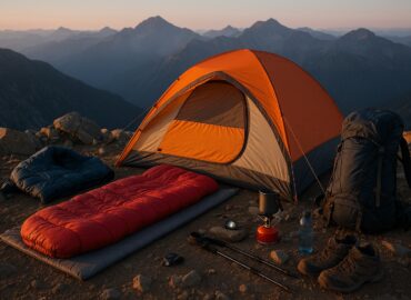 تجهیزات مناسب شبمانی روی قله توچال آکادمی کوهنوردی و سنگنوردی فیالستون